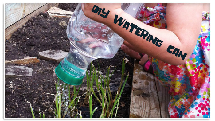 Plastic Bottle Watering Can
