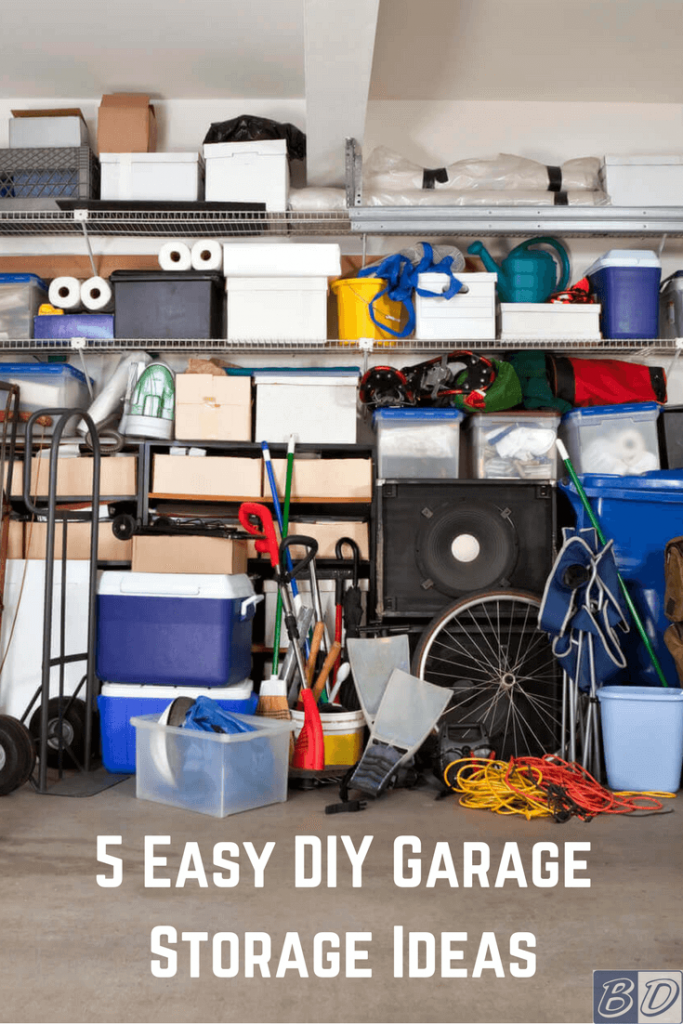 Tired of having a cluttered garage? Use these DIY storage ideas in your garage to keep your tools, bins and more off the floor and in their right place.