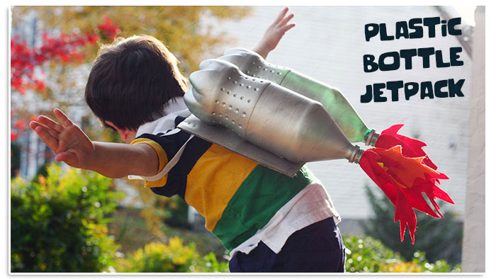 Jetpack de botellas de plástico para niños