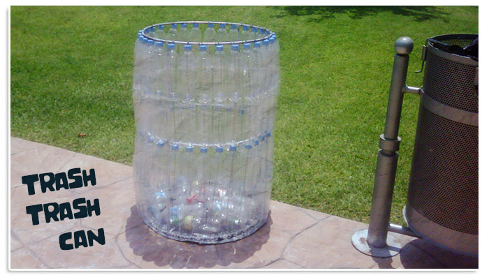 Plastic Bottle Trashcan