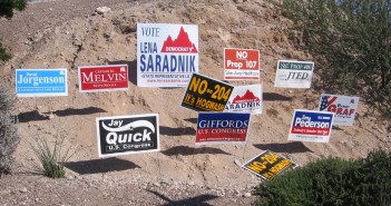 recycle arizona political signs