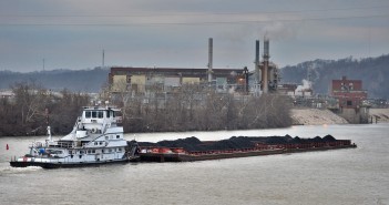 Alexandria Barges Hauling Construction Waste