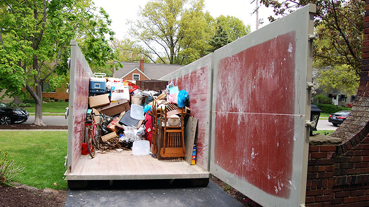 Junk Removal Dumpster garage-makeover-diy