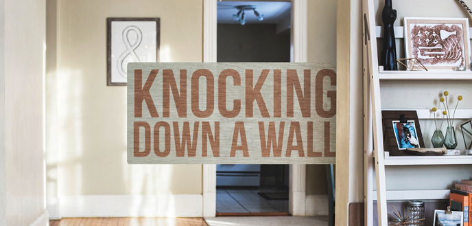 How to close off a room without building a wall How To Knock Down A Wall Budget Dumpster