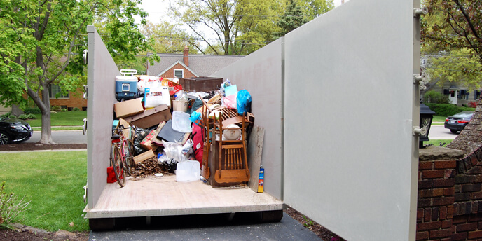 Using a Dumpster for a Garage Clean Out