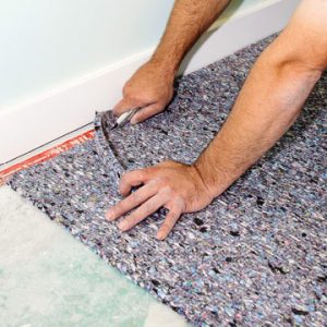 carpet padding floor install easy remodeling installation budgetdumpster laying diyadvice diy pro flooring lay