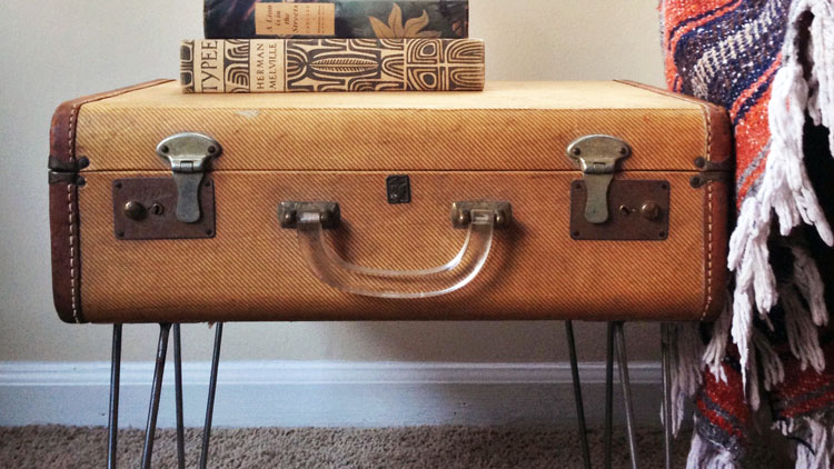 Luggage best sale end table