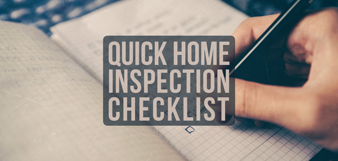 home inspection checklist for buyer