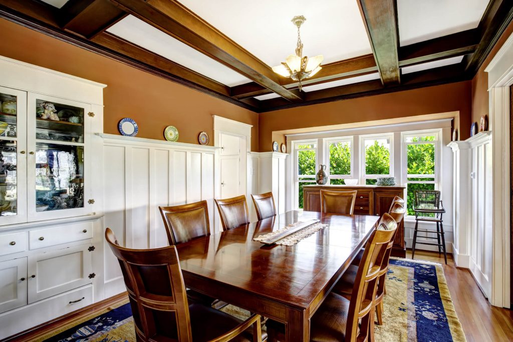 Installing coffered ceiling