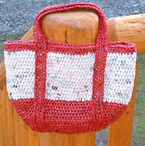 bags made from plastic bottles