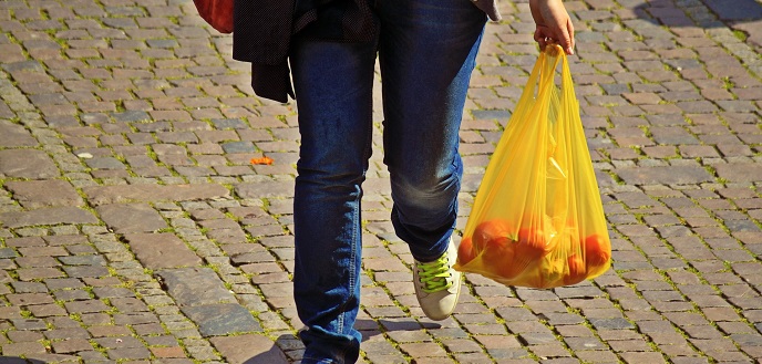 handbags made from recycled plastic bags