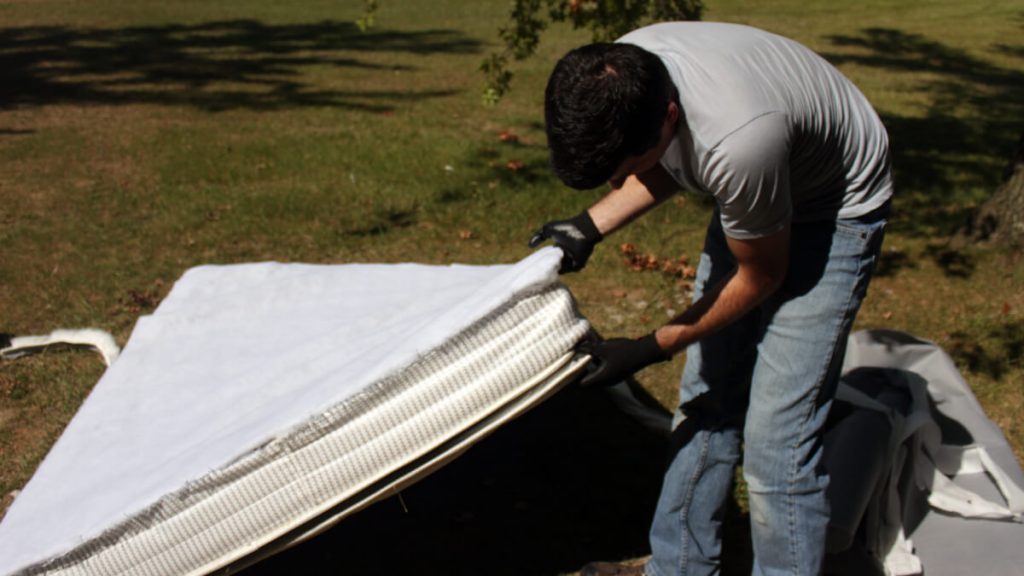 How to Break Down a Mattress and Box Spring Budget Dumpster