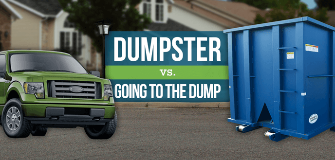 Should you rent a dumpster or haul trash to the dump yourself?