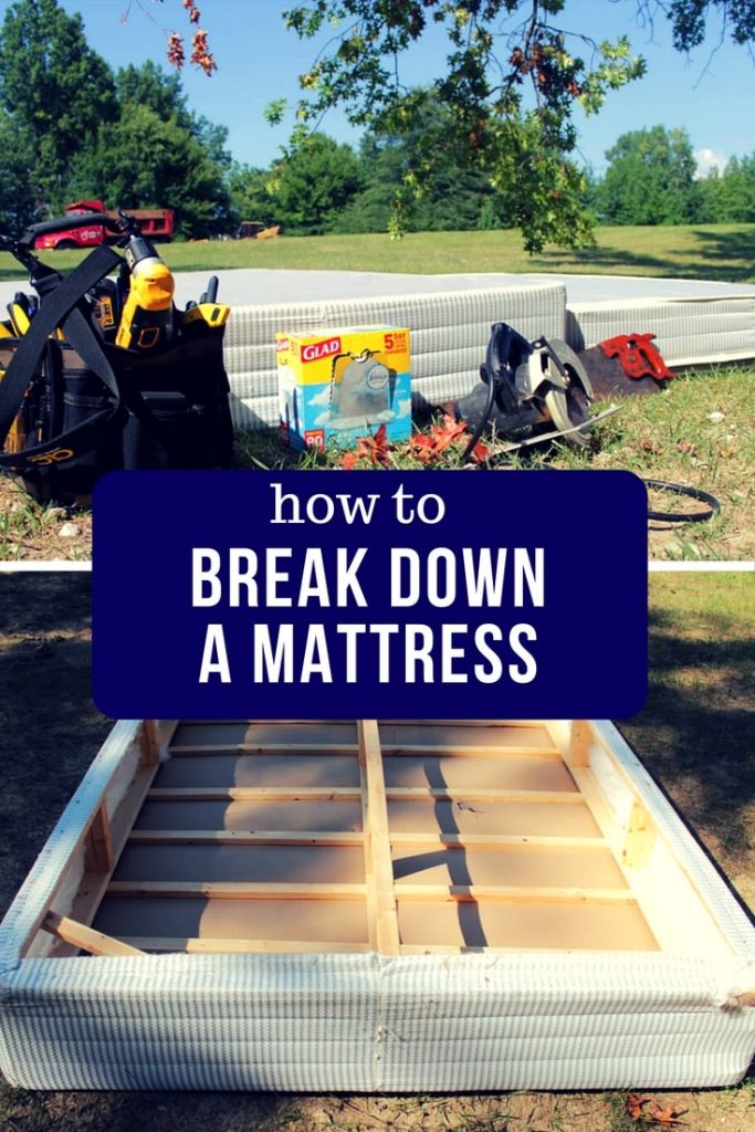 How to Break Down a Mattress and Box Spring Budget Dumpster
