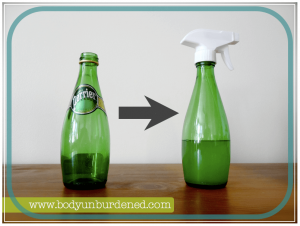 How does a glass bottle with some recycled content help the