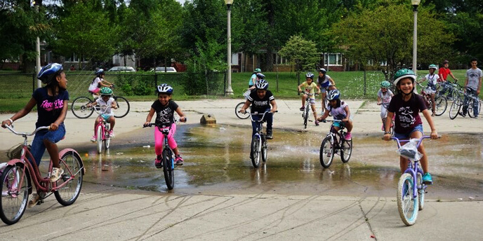 Kids Riding Bikes