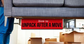 Image of a Person Unpacking After a Move