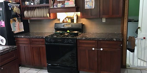 Newly Installed Kitchen Countertops.