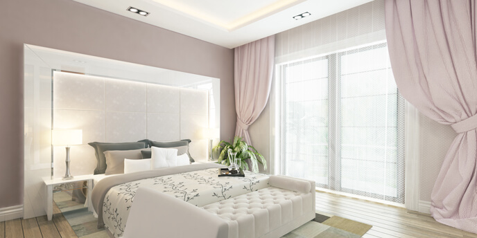 Dusty Pink Bedroom Paint