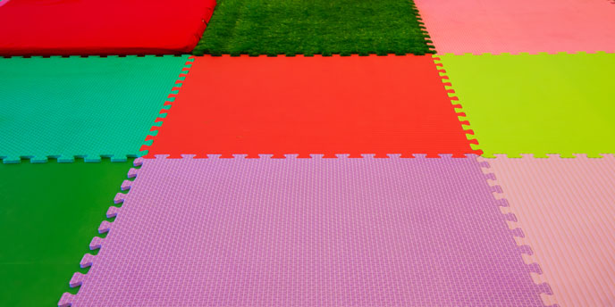 Multi-Color Foam Playroom Mat