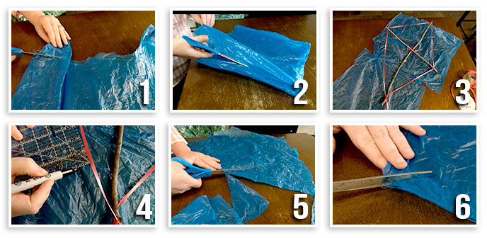 step by step diy plastic bag