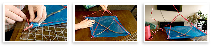 Attach Fly Line to DIY Kite
