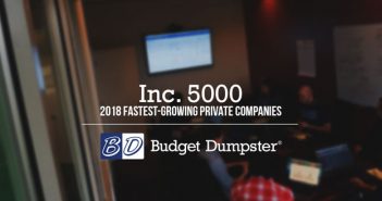 Budget Dumpster Wins Inc. 5000