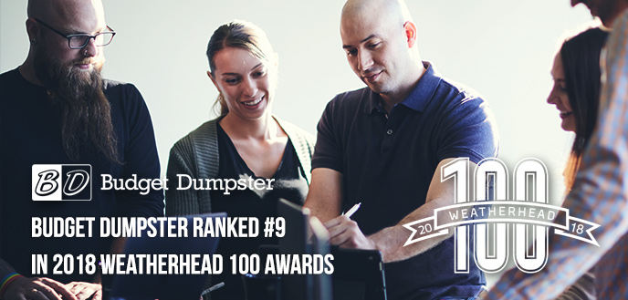 Budget Dumpster on the Weatherhead 100
