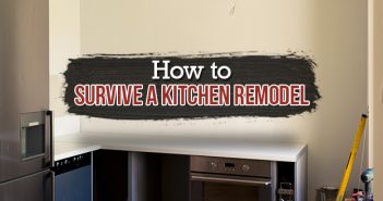 Kitchen During Remodel With Bare Walls and Appliances