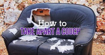 How to Take Apart a Couch to Throw Away