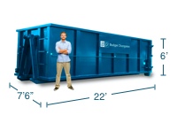 Approximate 30 Yard Dumpster Size and Dimensions.