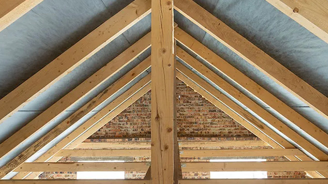 Exposed Attic Rafters