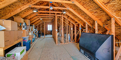 Unfinished Attic Waiting for Organization