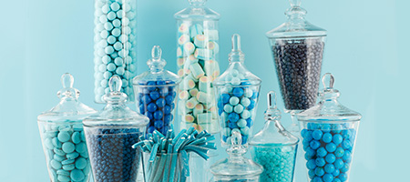 Reusing Glass Jars as Candy Jars With Silver Lids