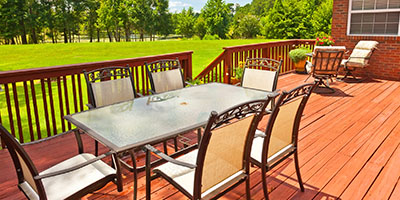 Deck With Table and Chairs