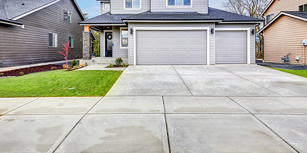 Sealed Two-Car Concrete Driveway