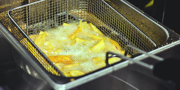 Cooking Oil in Deep Fryer