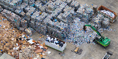 Bird's Eye View of Landfill