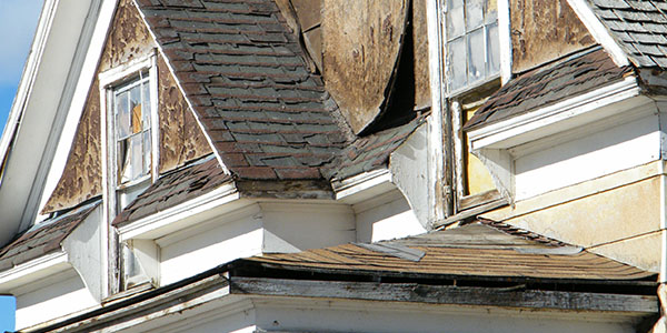 Close Up of Old Home