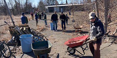 Budget Dumpster Donates Dumpster to Friends of Northampton Trails