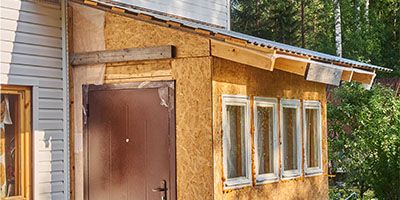 Garage Bump-Out Addition Under Construction