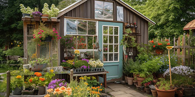 Small Greenhouse With Plants