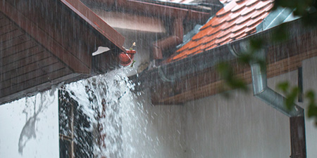 Gutters in Heavy Rain