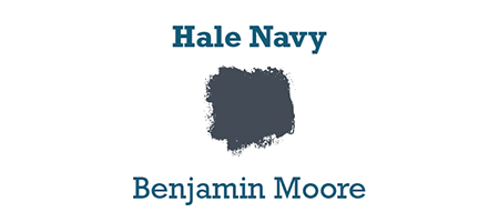 Dark Navy Blue Paint Color Swatch