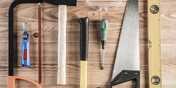 Home Remodeling Tools on Table