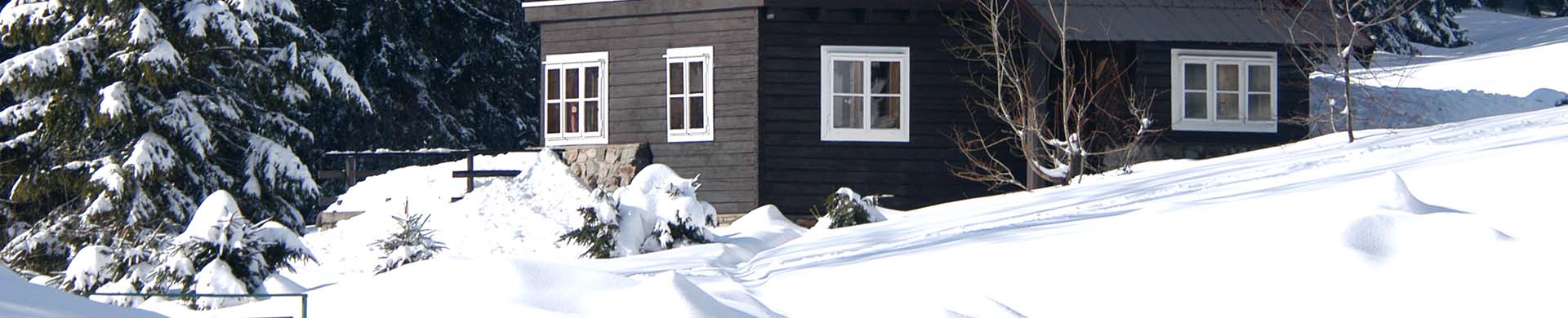 Home Covered in Snow Winter Preparation