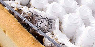 Close Up of Broken Mattress and Springs