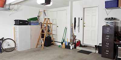 Clean White Garage