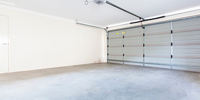 Empty Garage Ready To Convert Into a Room