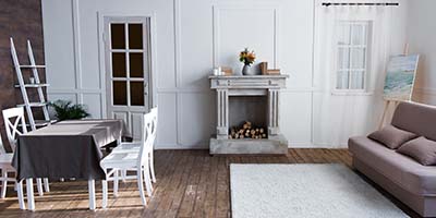 Newly Renovated Bungalow With Rug and Curtains